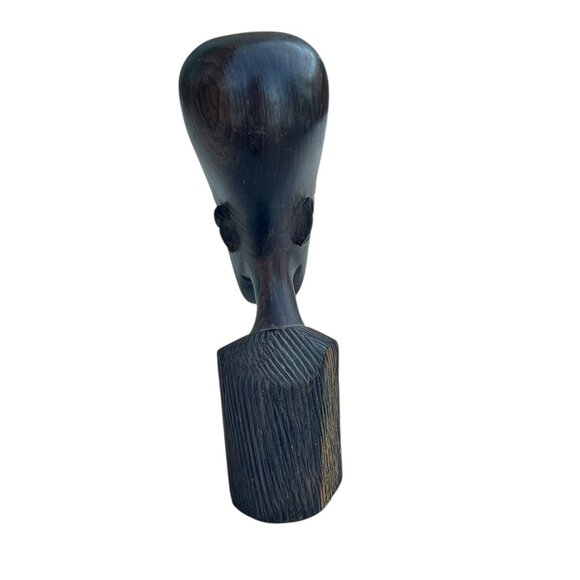 Hand-Carved African ironwood Bust Sculpture 4" T Art gift - Picture 4 of 10